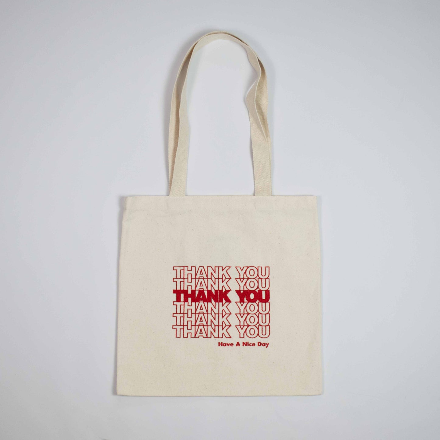 THANK YOU TOTE (Red) - YIKEY CLOTHING CO.