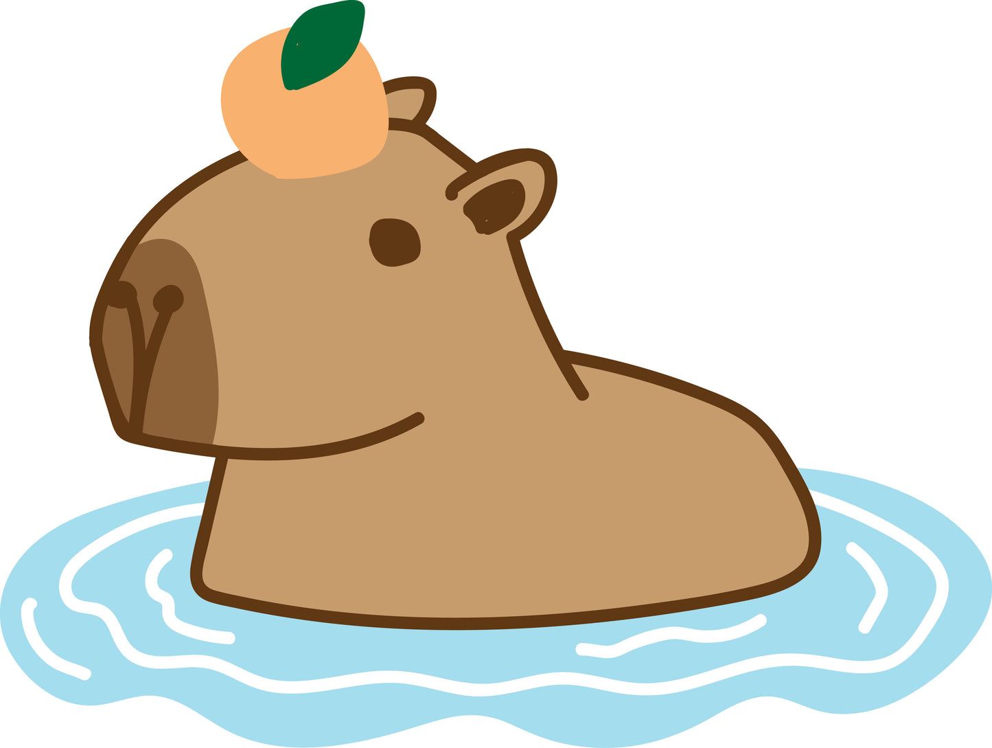 CAPYBARA TEE (White) - YIKEY CLOTHING CO.