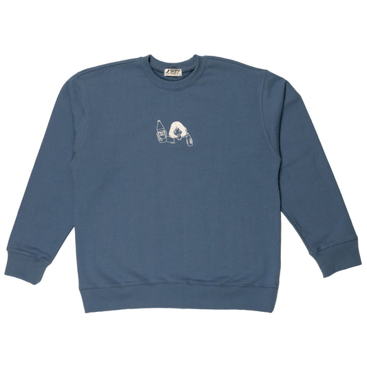 YIKEY 40 HANDS SWEATER (Blue) - YIKEY CLOTHING CO.