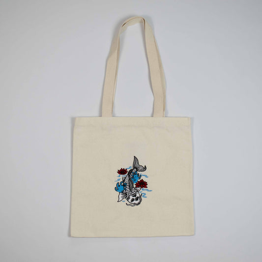 KOI FISH TOTE - YIKEY CLOTHING CO.