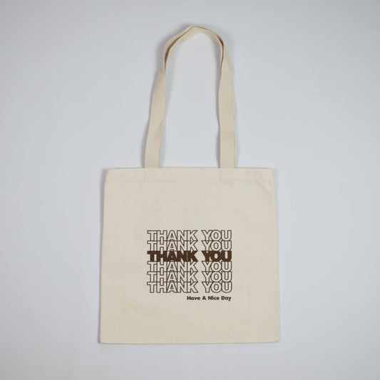 THANK YOU TOTE (Brown) - YIKEY CLOTHING CO.