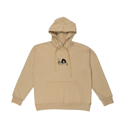 YIKEY 40 HANDS HOODIE (Beige) - YIKEY CLOTHING CO.